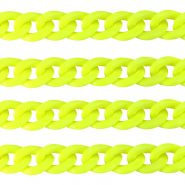 Cha&icirc;ne acrylique 18mm brillante Jaune n&eacute;on