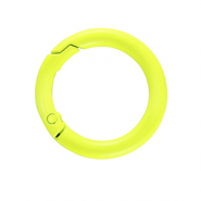 Appr&ecirc;ts color&eacute;s anneau porte-cl&eacute;s Jaune n&eacute;on