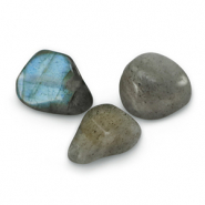 Pierres naturelles perles Labradorite Gris paillet&eacute;&nbsp;