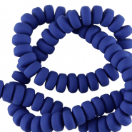 Perles en polym&egrave;re rondelles 7mm Bleu audacieux