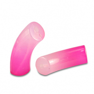 Perles acryliques tube Rosa