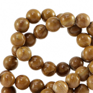 Pierres naturelles Calcite et Marbre 6mm Marron dor&eacute;