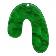 Pendentifs en r&eacute;sine organique Vert &eacute;meraude