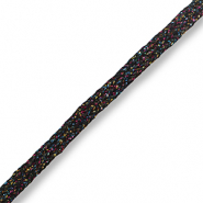 Ruban Noir-multicolore paillet&eacute;