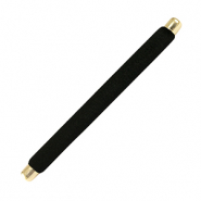 Pr&eacute;sentoir bijoux coussin velours pour bagues Noir-dor&eacute;