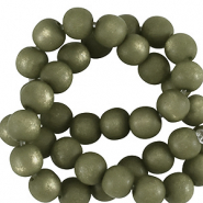 Perles Super Polaris Apaco rond 4mm mat Vert de mer