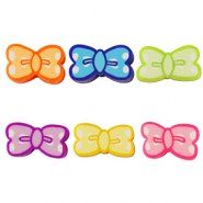 Perles en polym&egrave;re papillon Multicolore