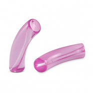 Perles tubes acryliques Violet