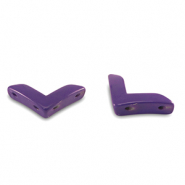 Perles tile fl&egrave;che Violet raisin