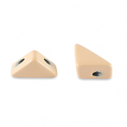 Perles tile triangle Beige abricot