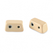 Perles tile rectangle Beige abricot