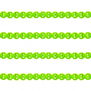Cha&icirc;ne maille jaseron 3mm Vert n&eacute;on