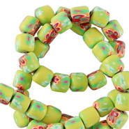 Perles en polym&egrave;re 6mm Vert lime