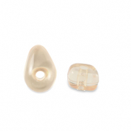 Perles acryliques Chips Transparent marron cuivre
