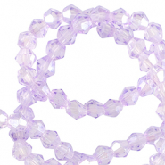 Perles &agrave; facettes bicone 4mm Violet victorien