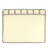 Beadsmith tapis &agrave; perles 36x28cm Beige-gris