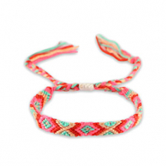 Bracelets tendance Rose n&eacute;on-rouge
