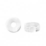 Perles acryliques disque Transparent