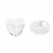 Perles acryliques coeur Transparent
