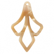 Pendentifs en r&eacute;sine Marron sable