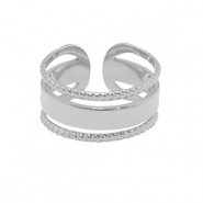 Bagues en acier Inox Argent&eacute;