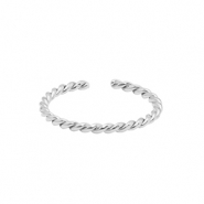 Bagues en acier Inox torsion Argent&eacute;