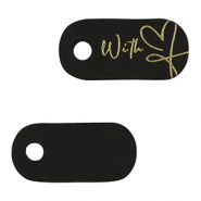 Cartes &agrave; bijoux "with" love Noir