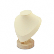 Pr&eacute;sentoir bijoux buste pour colliers Natural-beige