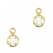 Pendentifs en verre Crystal Glass Cristal-dor&eacute;