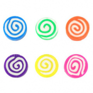 Perles en polym&egrave;re torsion Multicolore