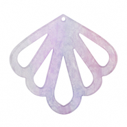 Pendentifs en r&eacute;sine coquille Violet