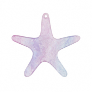 Pendentifs en r&eacute;sine &eacute;toile de mer Violet