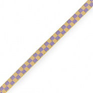 Ruban texte cubes Jaune-violet