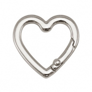 Appr&ecirc;ts anneau porte-cl&eacute;s coeur Argent