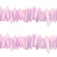 Perles coquillage chips Lilas