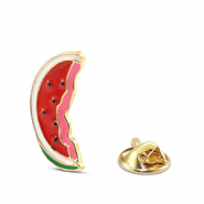 Pins past&egrave;que Rouge-blanc-vert-dor&eacute;