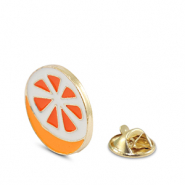 Pins orange Orange-blanc-dor&eacute;