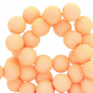 Perles acryliques 6 mm P&ecirc;che