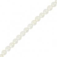 Perles coquillage rond Blanc