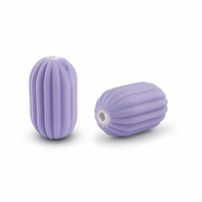 Perles acryliques ovale Violet lavande