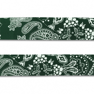Bandana Vert fonc&eacute;-blanc