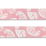 Bandana Rose clair-blanc