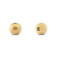 Perles en acier inox 6mm Dor&eacute;