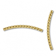 Perles en acier Inox tube Dor&eacute;