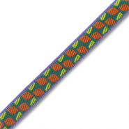 Ruban texte Vert-orange-violet