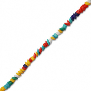 Perles en verre rhombo&iuml;de Multcolore