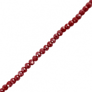 Perles &agrave; facettes 6x4mm disque Heishi Rouge fonc&eacute;
