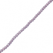 Perles &agrave; facettes 3x2mm disque Heishi Gris lavande fonc&eacute;