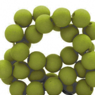 Perles acryliques 6 mm Vert mousse