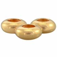 M&eacute;tal DQ perle 7x3mm Dor&eacute; (sans nickel)